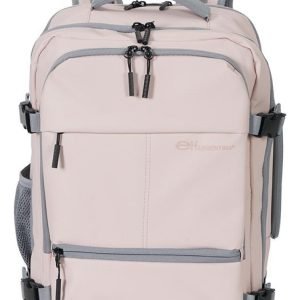 Mochila Elf Para Viaje Rosa Con Compartimento Para Notebook Y Correa Para Equipaje Liso