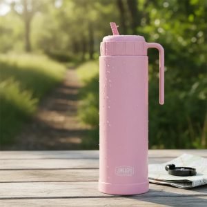Termo Lumilagro 1 Lts Pampa Acero Inoxidable Con Pico Matero Rosa