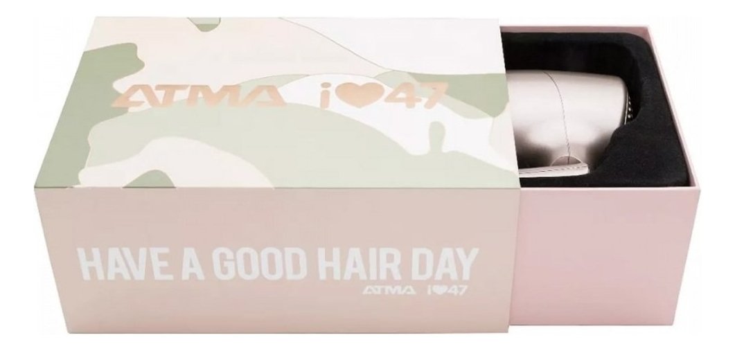 Secador De Pelo Atma 47 St 1400 Watts Mango Plegable 3 Veloc Color Rosa Claro - Imagen 3