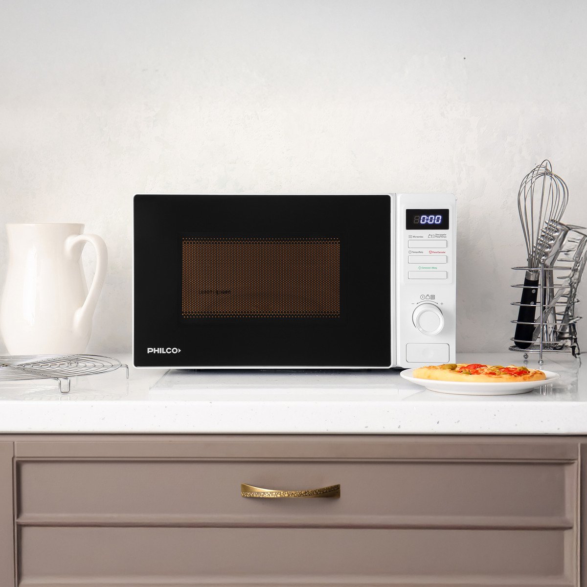 Microondas Digital Philco Mphdw20uap Color Blanco 700w 20 Litros - Imagen 3