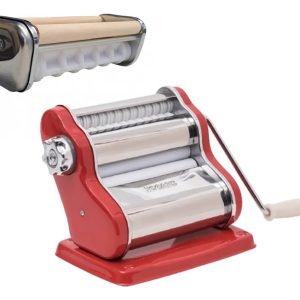 Fabricadora De Pastas Familiar + Raviolero Hogaris Patanova Rojo