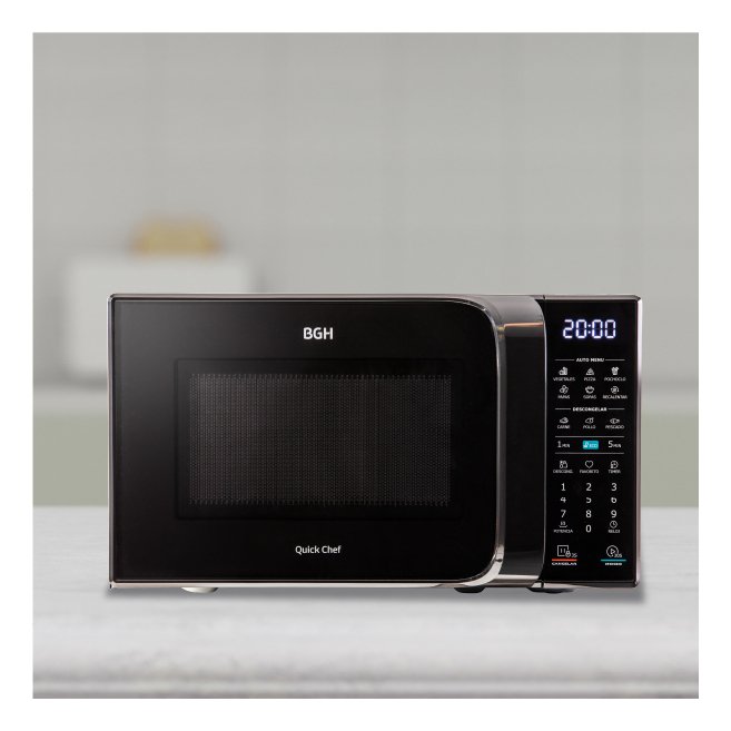 Microondas Bgh Eco Negro Digital 20 Litros 700w Monofunción - Imagen 5