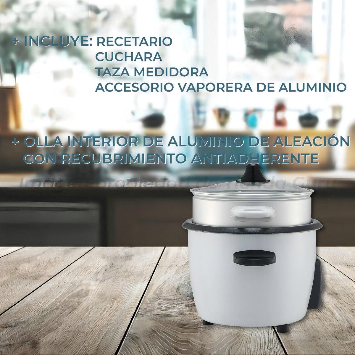 Olla Arrocera Vaporera Atma Sumb21n Antiadherente Sushi Kit - Imagen 11