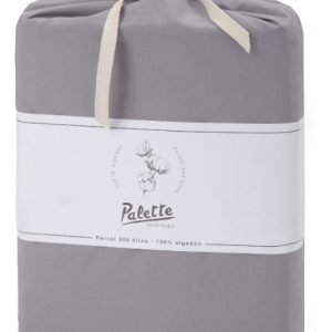 Juego De Sabanas Palette Ivory 300 Hilos King 100% Algodon Color Gris