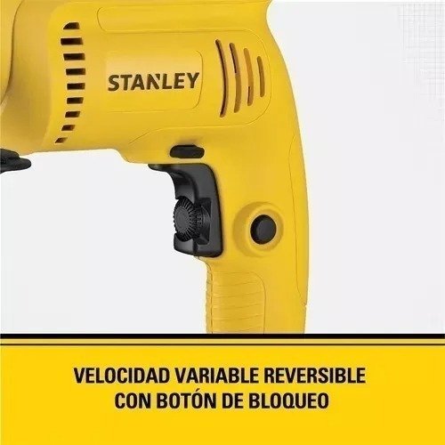 Taladro Percutor Stanley Sdh600 +caja De 19 Pulgadas+ Brocas Color Amarillo Frecuencia 50 Hz - Imagen 2
