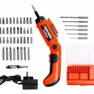 Atornillador Inalambrico Black Decker 4902 3.6 V Accesorios Color Naranja (detalles En Blíster)