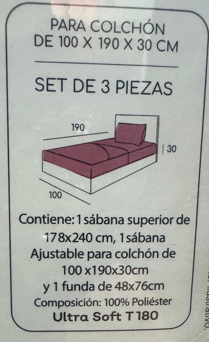Juego De Sábanas Piñata Mickey 1 1/2 180h Colchón 1mts Blanca Blanco - Imagen 5