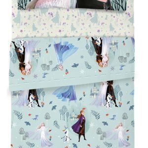 Juego De Sábanas 1 1/2 Plaza Piñata Frozen Disney Ultra Soft Azul