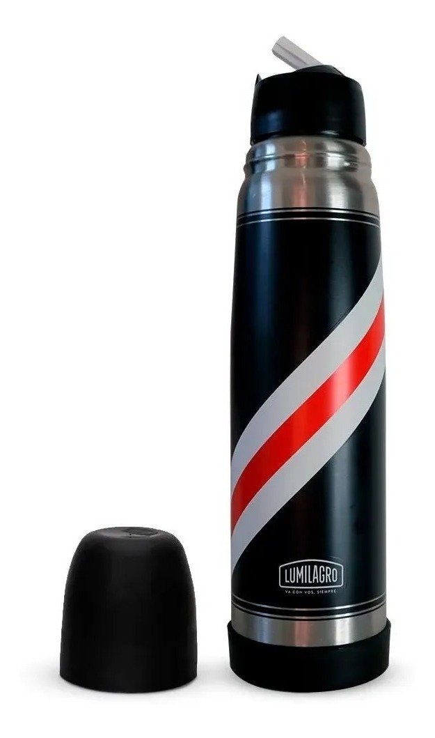 Termo Lumilagro Luminox River Corbata Acero Inoxidable 1lts River Plate - Imagen 2