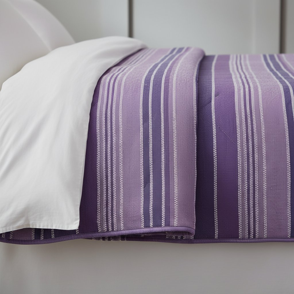 Cubrecama Yasmine Indiana Ancona 1 Plaza Verano Violeta Violeta Indiana - Imagen 7