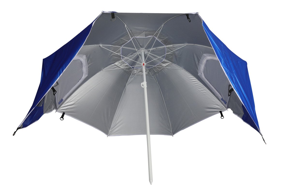 Sombrilla Con Rompeviento Reforzada Carpa Playa Proline Azul - Imagen 2