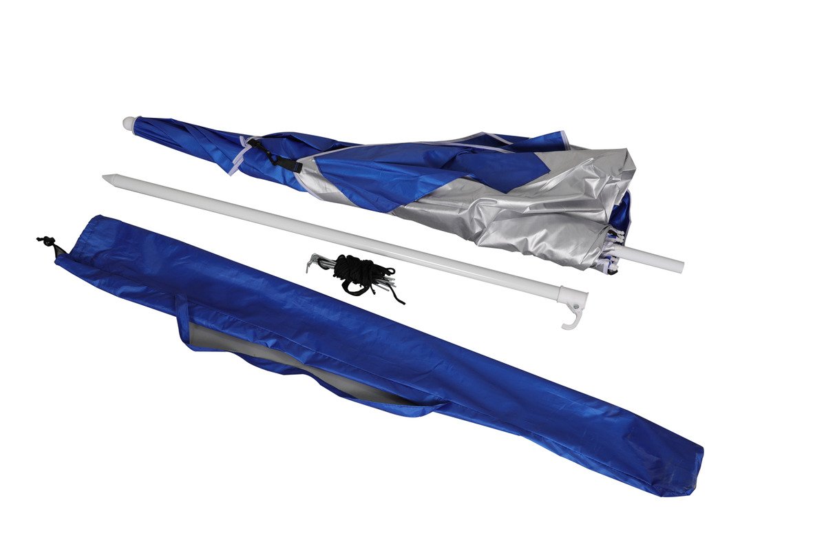 Sombrilla Con Rompeviento Reforzada Carpa Playa Proline Azul - Imagen 5