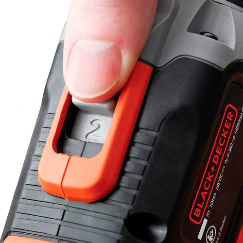 Taladro Percutor Atornillador Inalámbrico De 10mm Black+decker Bcd704c1 + 1 Batería De 1.5ah + Accesorio Con Caja De Cartón Naranja - Imagen 7