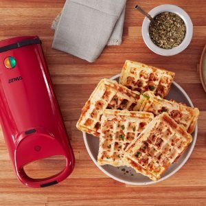 Atma Wa8110rp Waflera 2 Cavidades Antiadherente - Roja