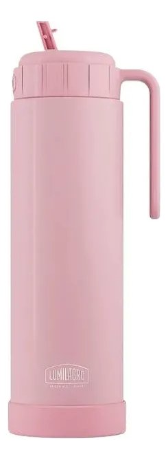 Termo Lumilagro 1 Lts Pampa Acero Inoxidable Con Pico Matero Rosa - Imagen 5