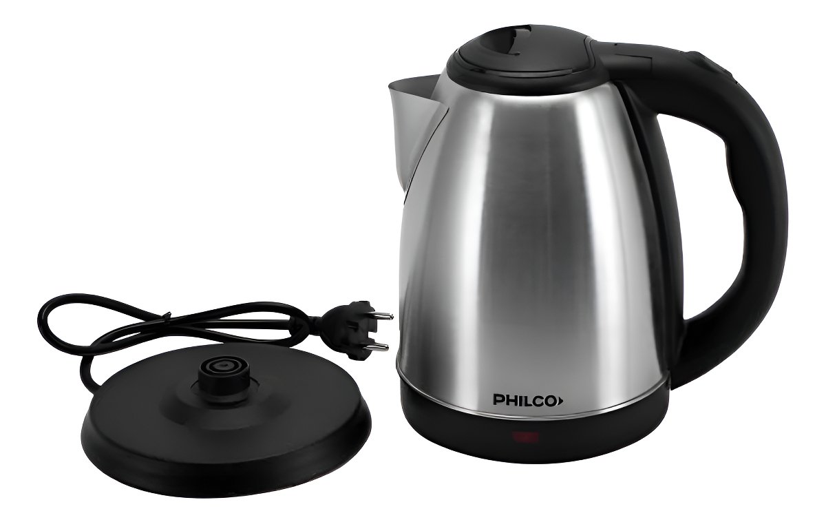 Pava Electrica Philco Peph1182ip Acero Inoxidable 1.8 Litros Plateado