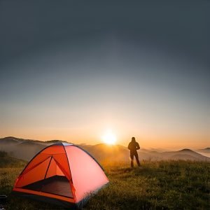 Carpa Iglu Broksol Atenas 4 Personas Costuras Termoselladas Naranja