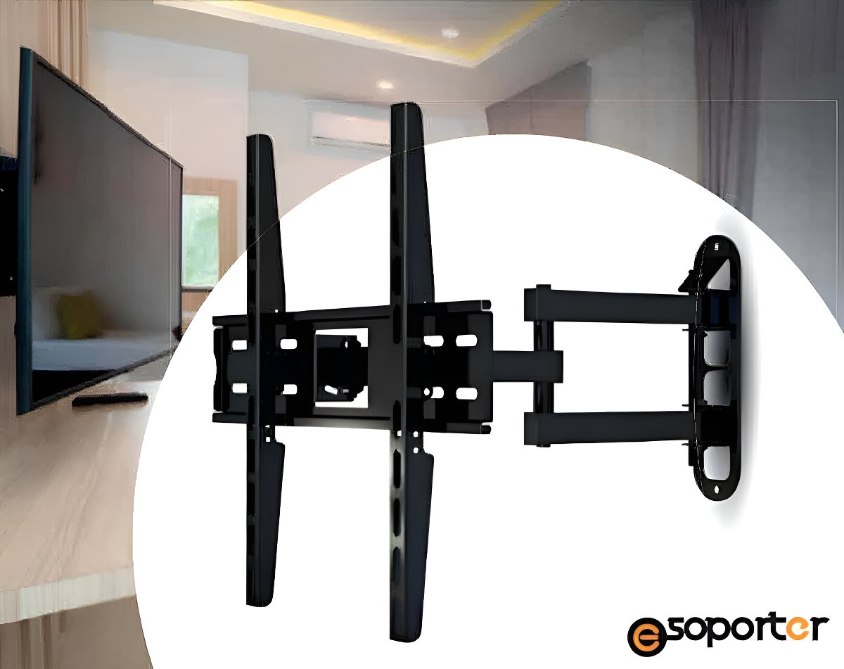 Soporte Tv Led E-soporter Es-eb 280 De 23 A 65 Incl Y Giro Negro