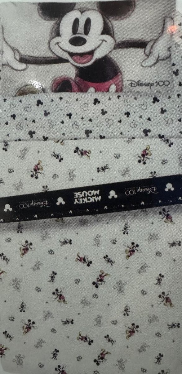 Juego De Sábanas Piñata Mickey 1 1/2 180h Colchón 1mts Blanca Blanco