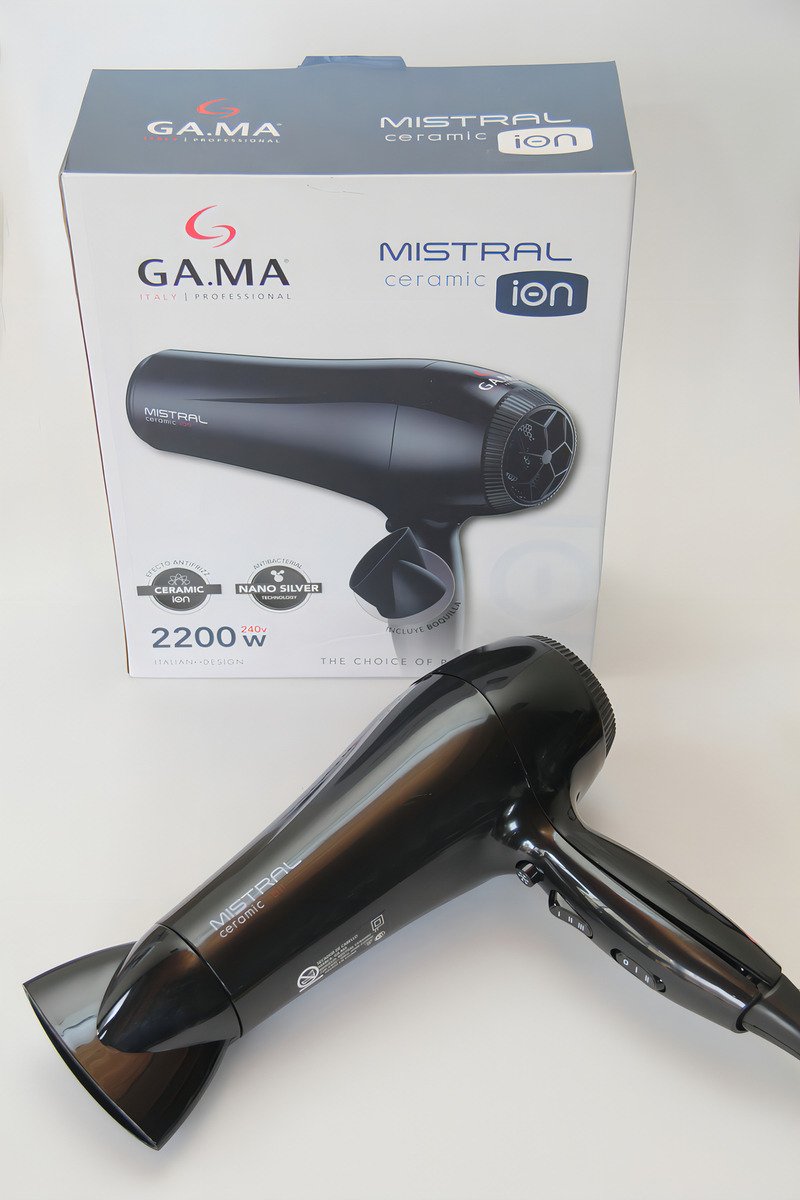 Secador De Pelo Ga.ma Italy Mistral Ceramic Ion Negro - Imagen 5