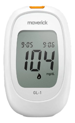 Glucometro Medidor De Glucosa Maverick Gl-1 Color Blanco - Imagen 2