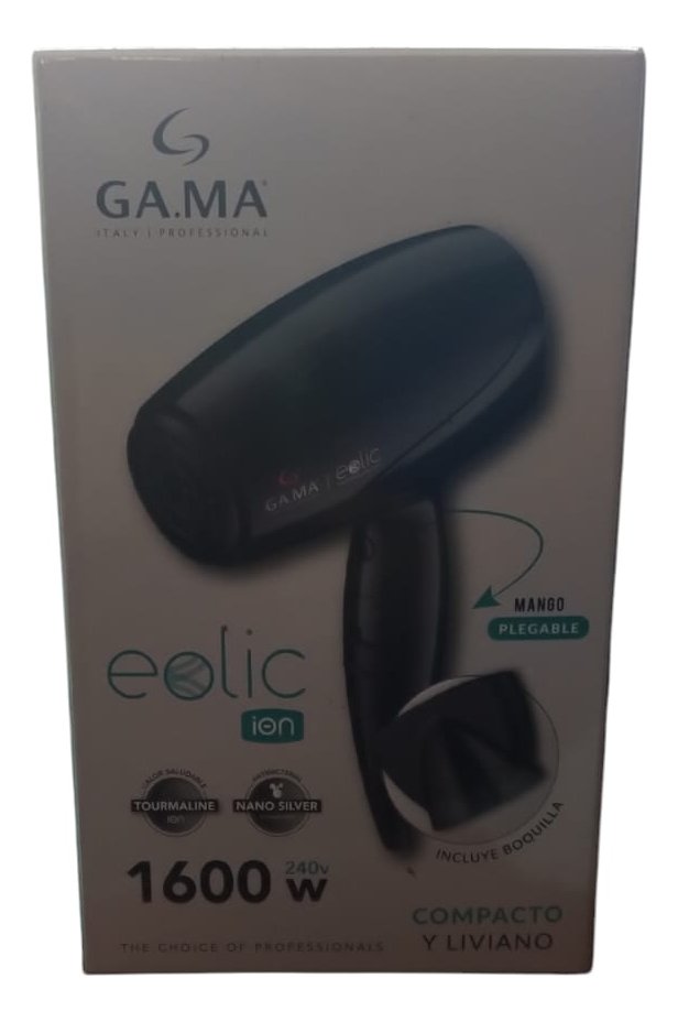 Secador De Pelo Gama Eolic Ion Pegable Cx 1600w Negro - Imagen 3