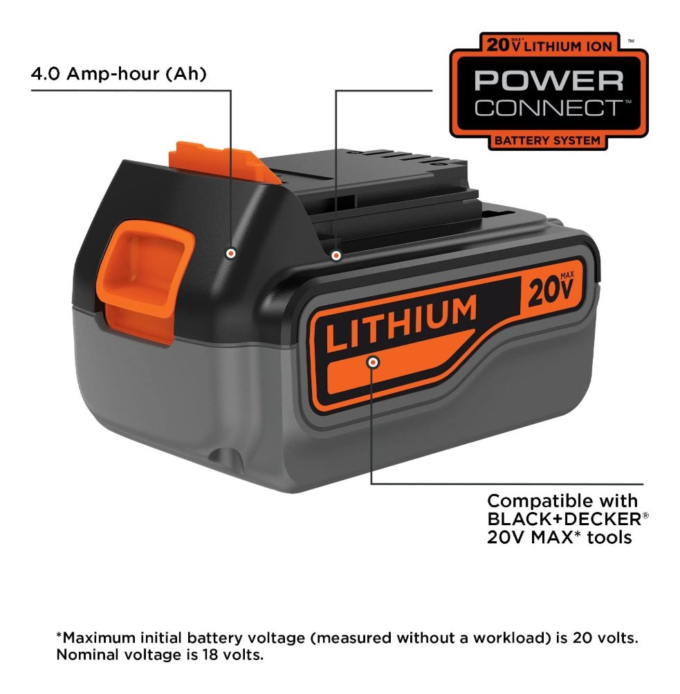 Batería Black & Decker Lb2x4020 Lithium Ion 20v Max 4.0 Ah - Imagen 3