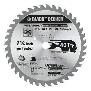 Disco Sierra 7 1/4 -40 Dtes Black And Decker 77-757-ps Gris Oscuro