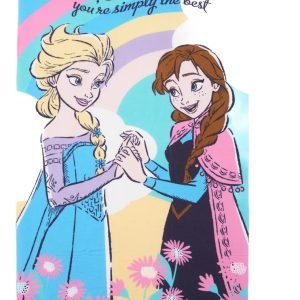 Toallón Con Bolso Microfibra 70x130 Personajes Piñata Disney Color Frozen Liso