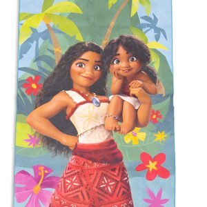 Toallon De Secado Rápido Moana 75 X 150 Piñata-disney Color Celeste
