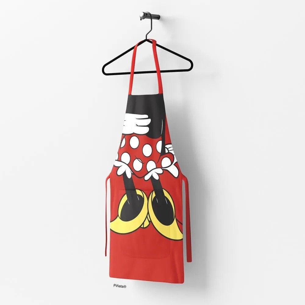 Delantal Cocina Disney Mickey Minnie Original Piñata Pechera - Imagen 7