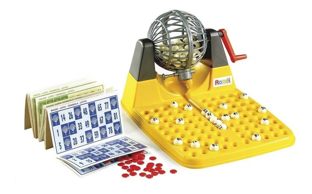 Lotería Bingo Familiar Rondi Kit Con Bolillero Solymr Hogar - Imagen 4