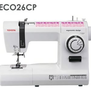 Máquina De Coser Recta Toyota Eco 26cp Portable Color Blanco