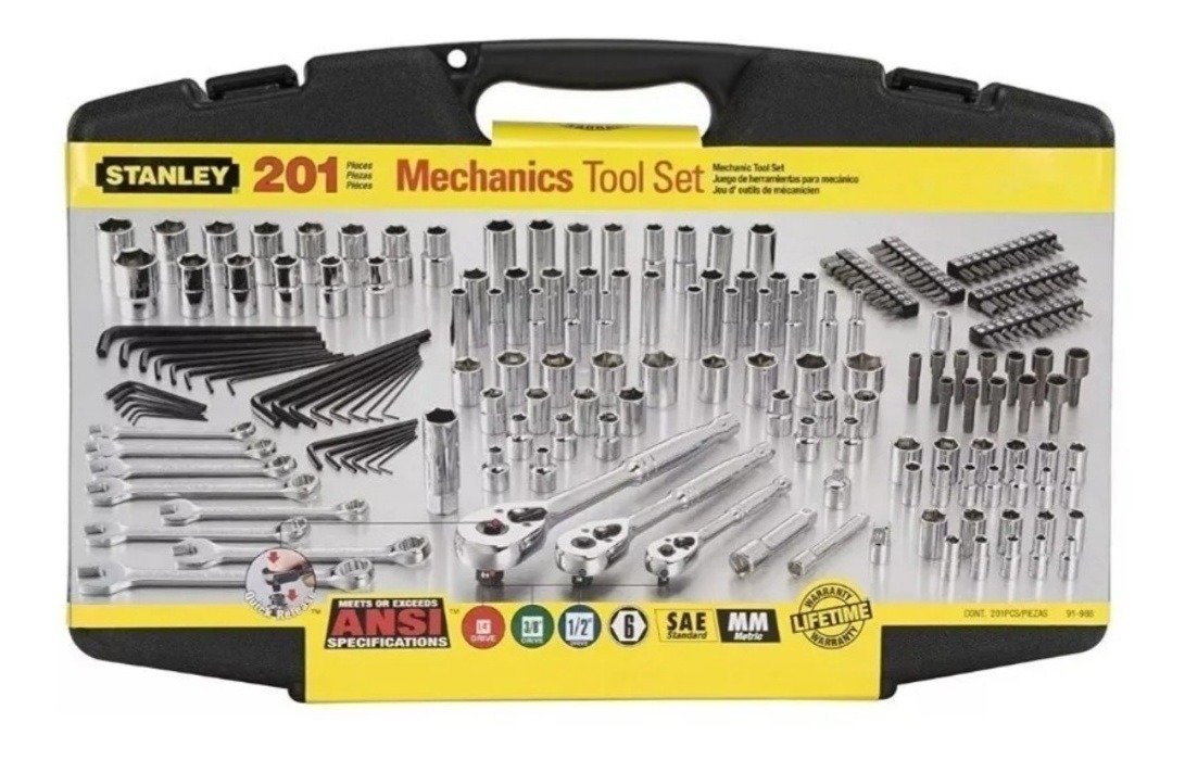 Juego De Llaves Herramientas 201 Piezas Caja 91-988 Stanley - Imagen 3