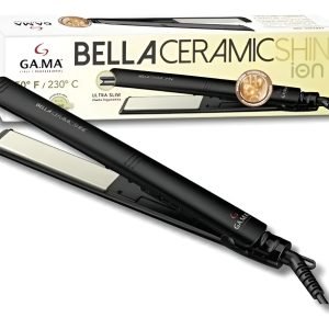 Planchita De Pelo Gama Ultra Slim Ceramic Bella Shine Ion Negro