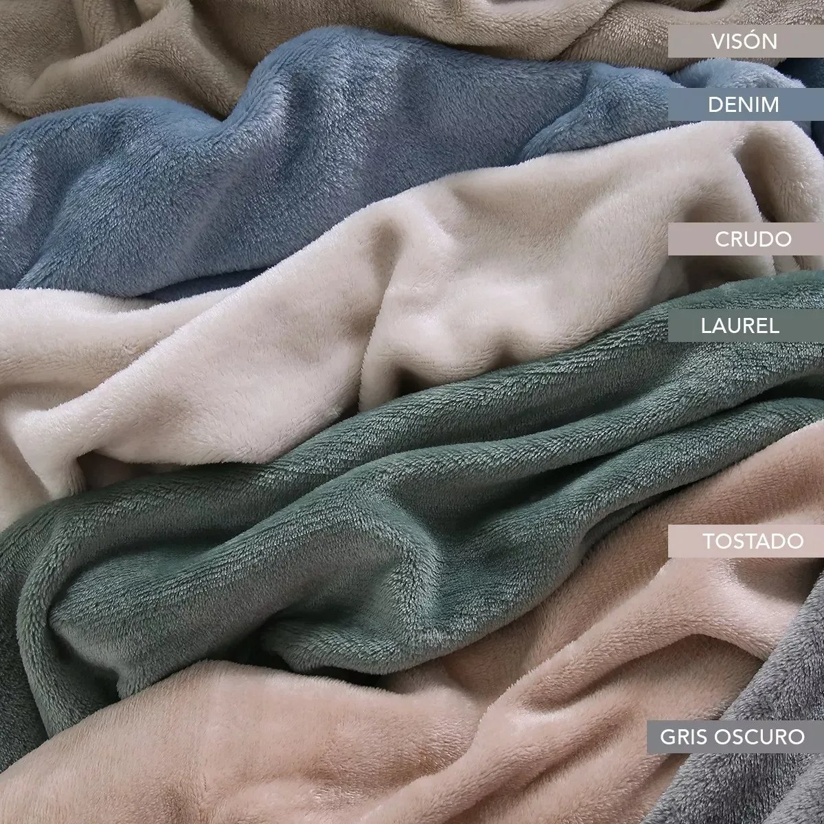Frazada Manta Flannel Soft Palette Degas King Size Premium - Imagen 5