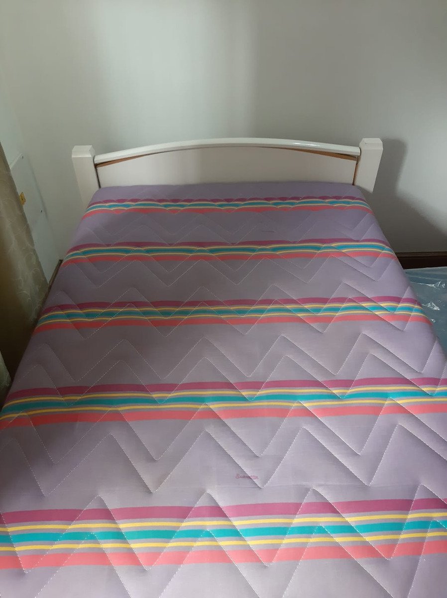 Cama De Madera Pintada Blanca 1 Plaza Con Carrito Corrediso Blanco Cama Con Carrito - Imagen 4