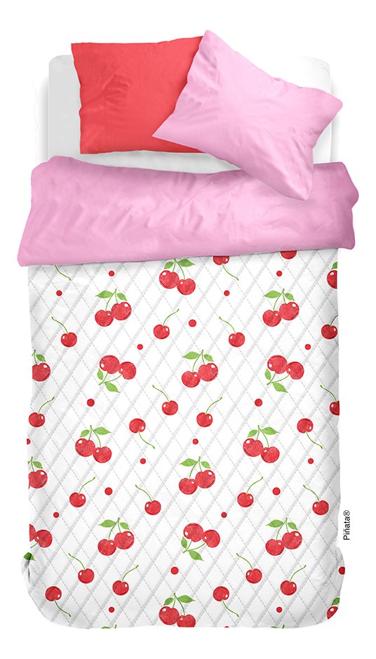 Acolchado 1 1/2 Moncherry -línea Trendy Piñata- Color Blanco