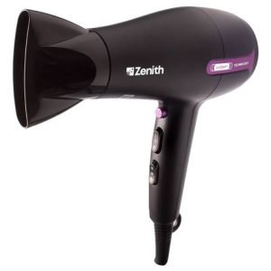 Secador De Pelo Cabello Zenith Juliette 2200w 2 Vel 3 Temp Color Negro