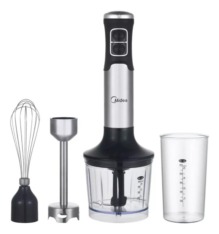Mixer Midea Hb-1100x3ar1 Negro Y Plateado 50 Hz 850w
