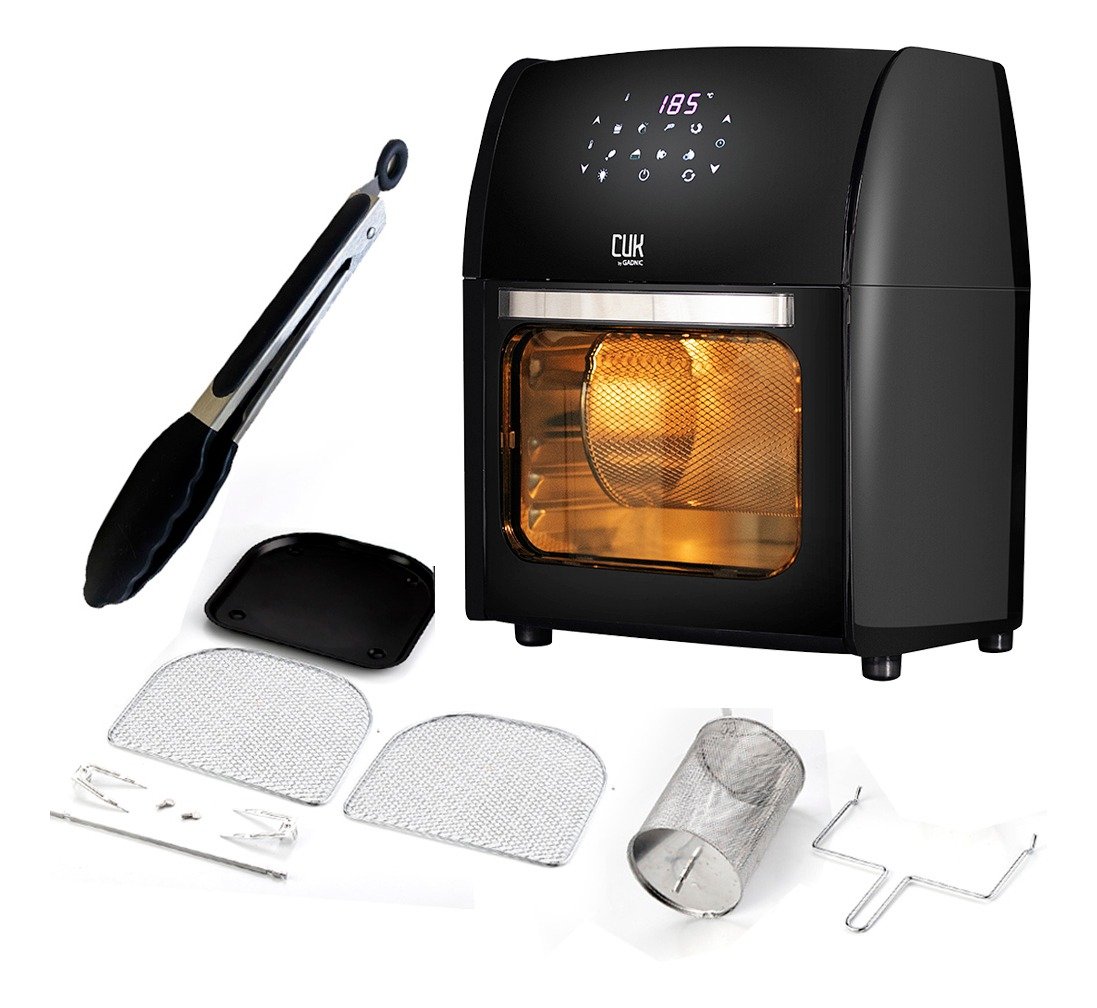 Freidora Sin Aceite Gadnic F12.0 12lts 1800w Control Digital Antiadherente Negro - Imagen 5