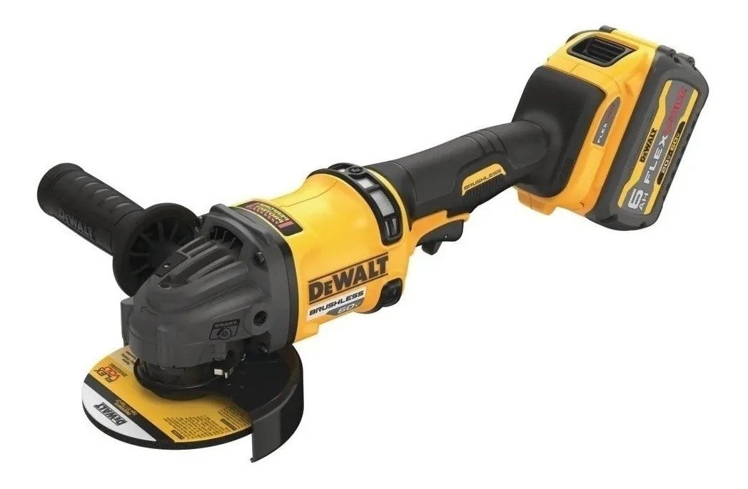 Amoladora Angular Inalambrica Flexvolt Dewalt Dcg418t2 60v Amarillo 50 - Imagen 6