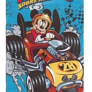 Toallón Piñata Mickey Aventuras Sobre Ruedas Azul 100% Algodón 70x130