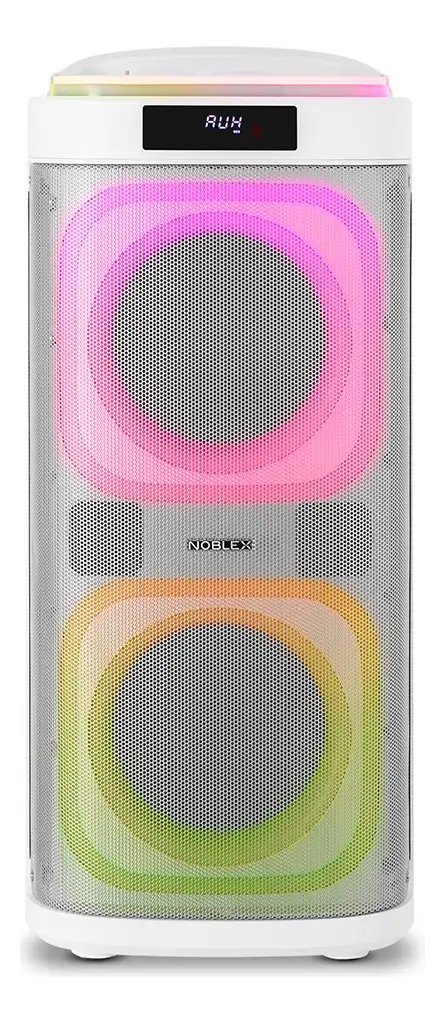 Parlante Inalámbrico Noblex Bluetooth 4700w Luz Con Micrófono Sq208g1w Blanco - Imagen 3