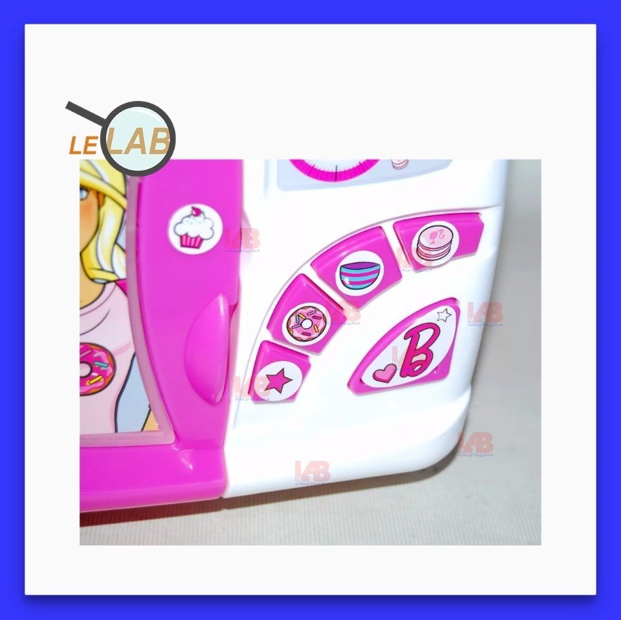 Microondas Glam Juguete Barbie C/sonido. 640 Color Rosa - Imagen 4