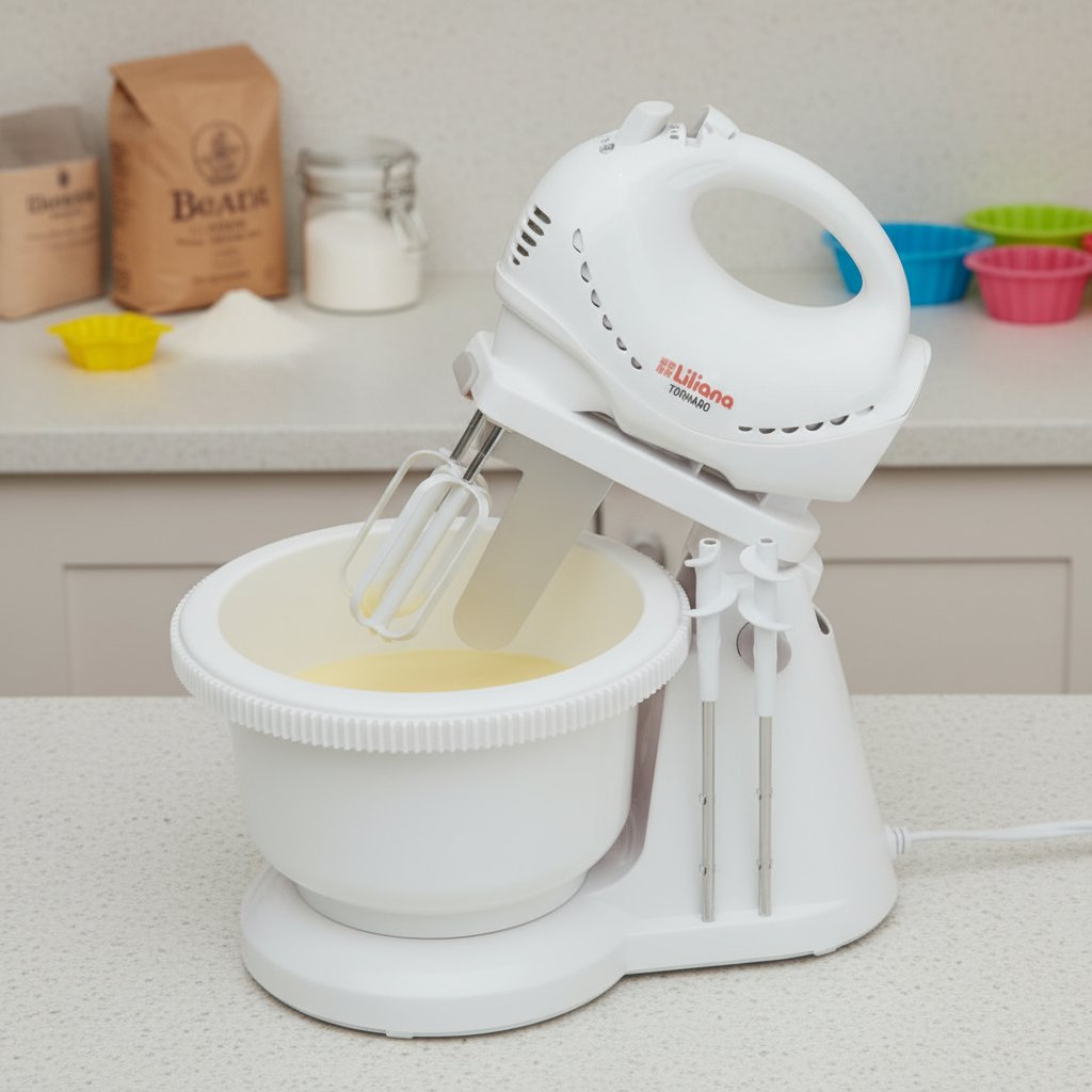 Batidora Con Bowl Liliana Tornado Ab661 Blanca 300w Blanco 50 - Imagen 4
