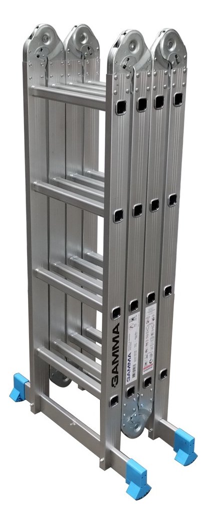 Escalera De Aluminio Articulada X4 Gamma G211ar Aluminio - Imagen 3