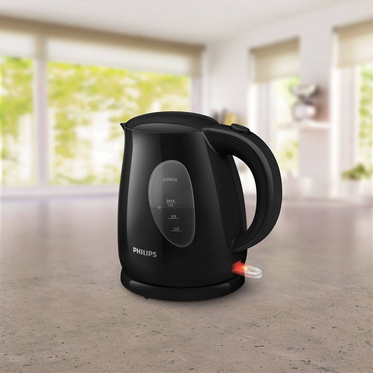 Pava Eléctrica Philips Hd4695/90 1 Litro Hervidor Color Negro - Imagen 4