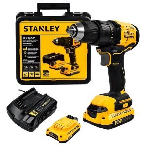 Taladro Atornillador 13mm Stanley Con Maletin Sbd710c2k Color Amarillo 50