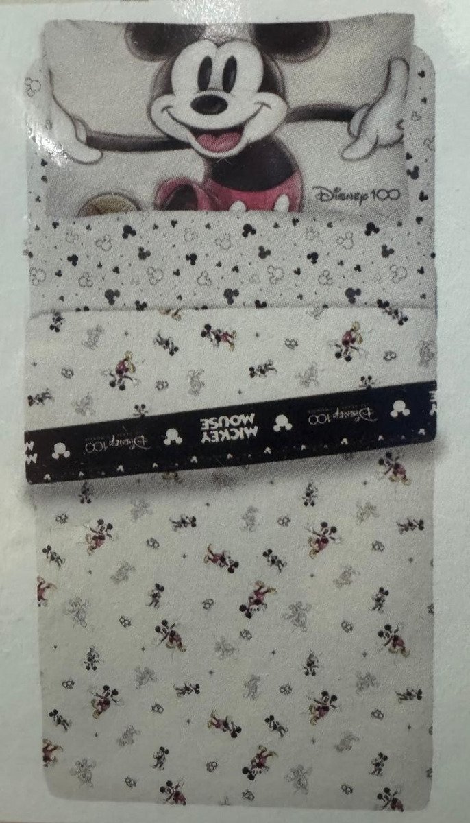 Juego De Sábanas Piñata Mickey 1 1/2 180h Colchón 1mts Blanca Blanco - Imagen 2